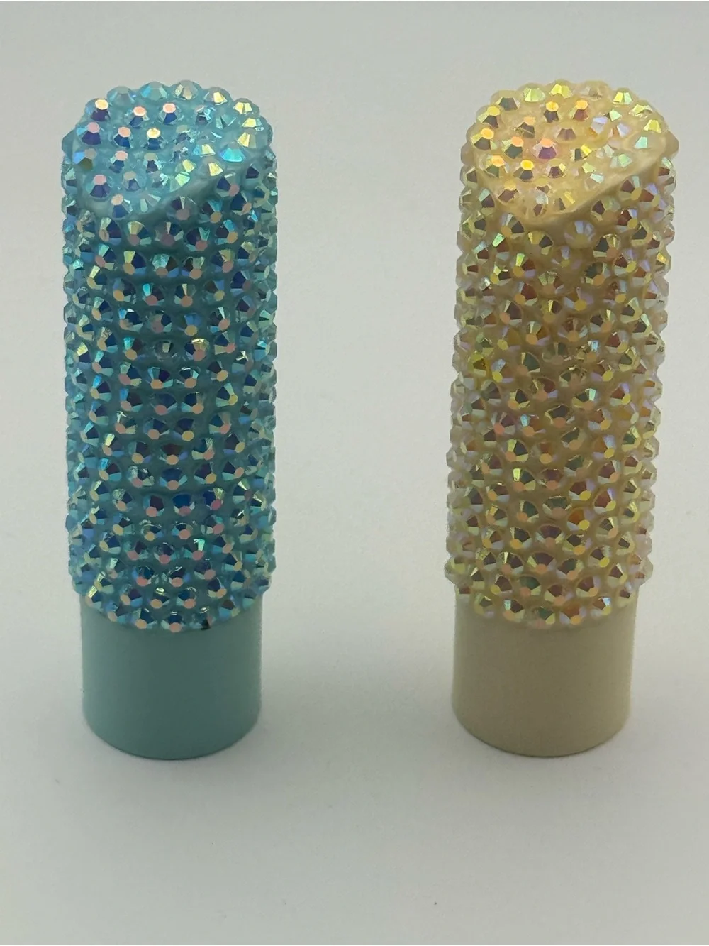 eos Lip Balm Duo in Blue and Cream Crystal Covers